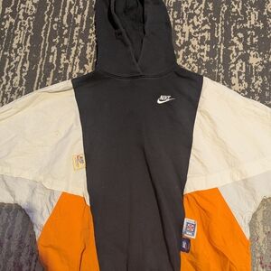 Nike Black and Orange Windbreaker